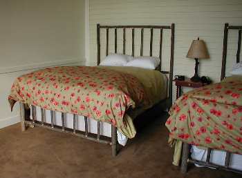 rustic hickory bed